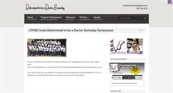 Desktop Screenshot of determinedtobeadoctor.com