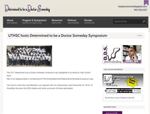 Tablet Screenshot of determinedtobeadoctor.com